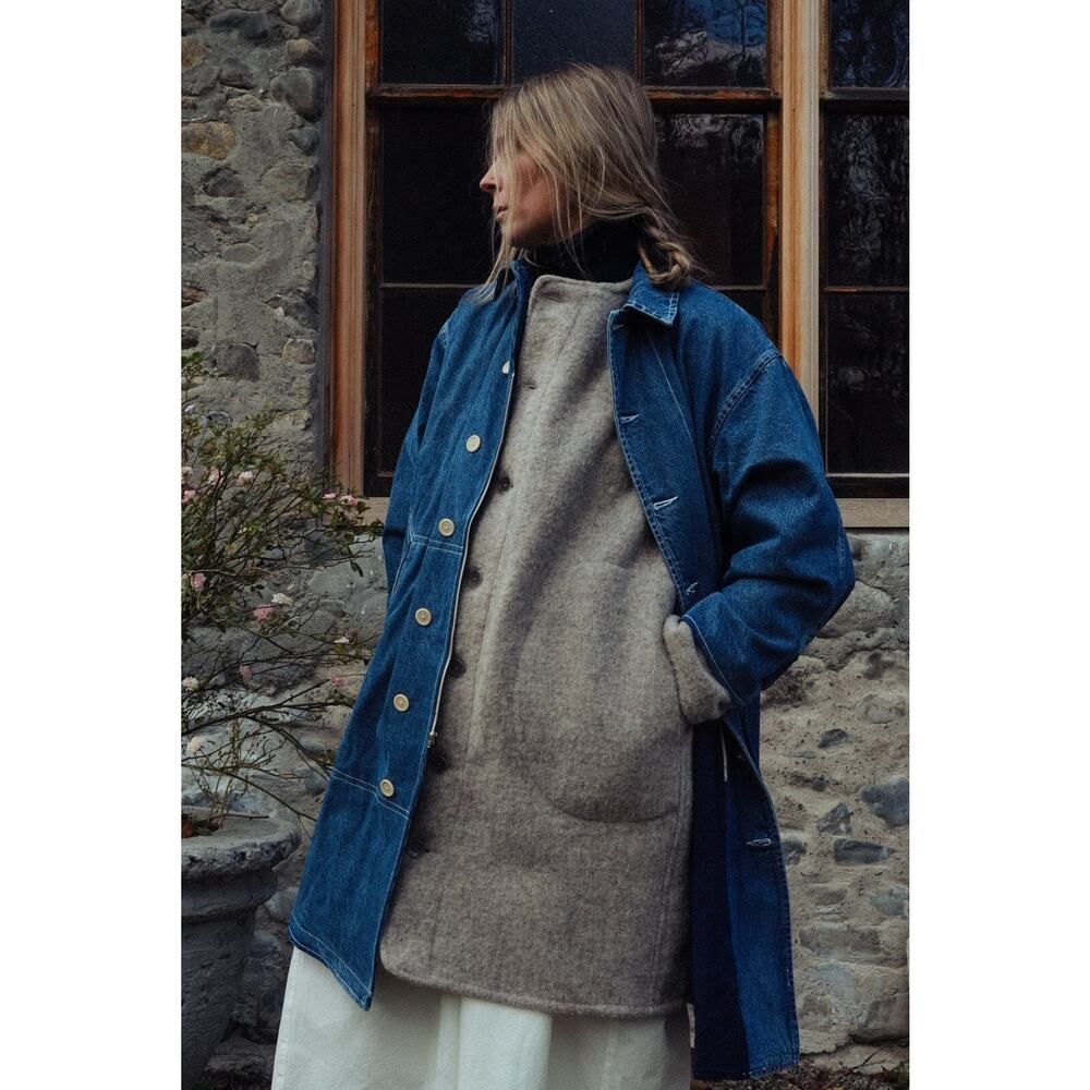 Rudy Jude Adult Denim Trench Coat Small — image 2 of 6